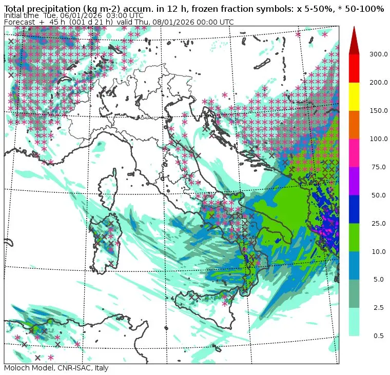allerta meteo mercoledì sera