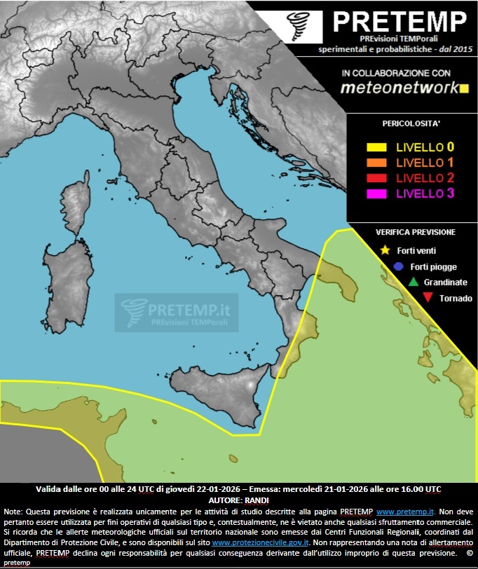 allerta meteo oggi