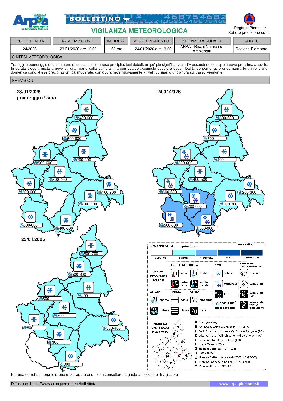 allerta meteo piemonte