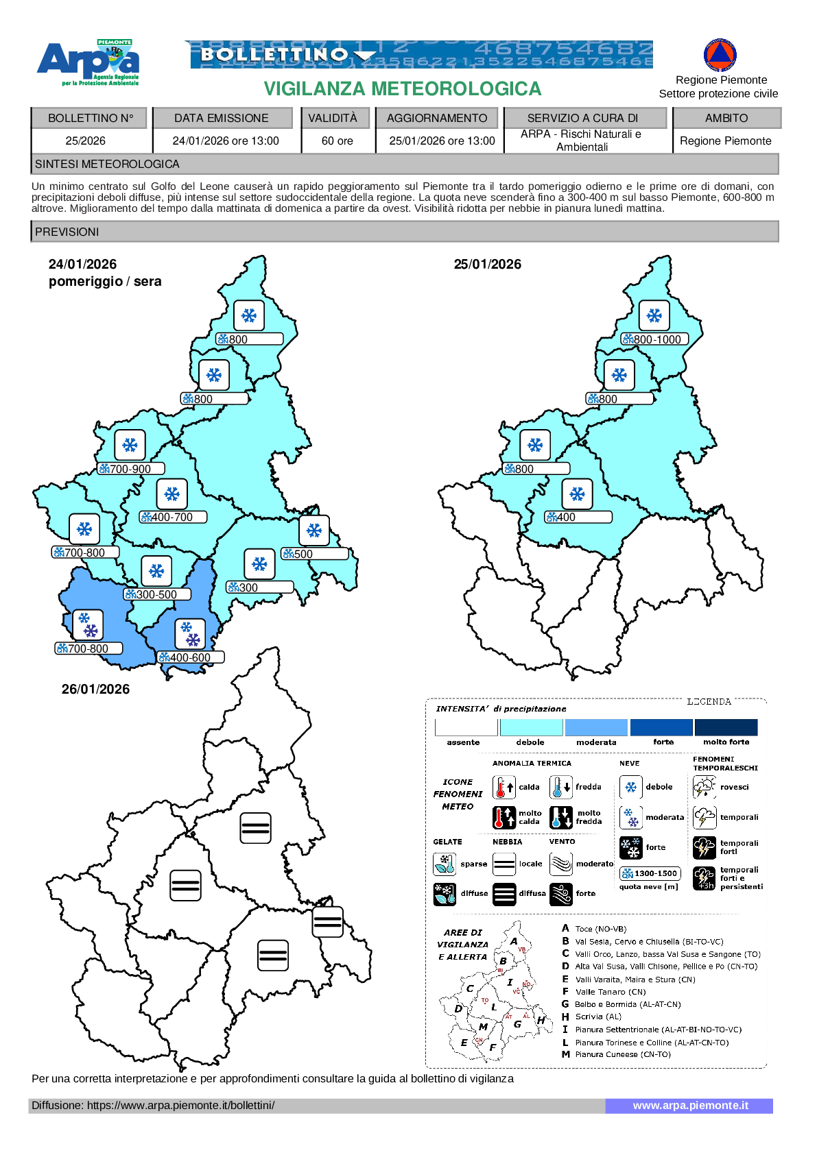 allerta meteo piemonte