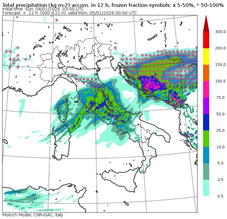 allerta meteo piogge stasera