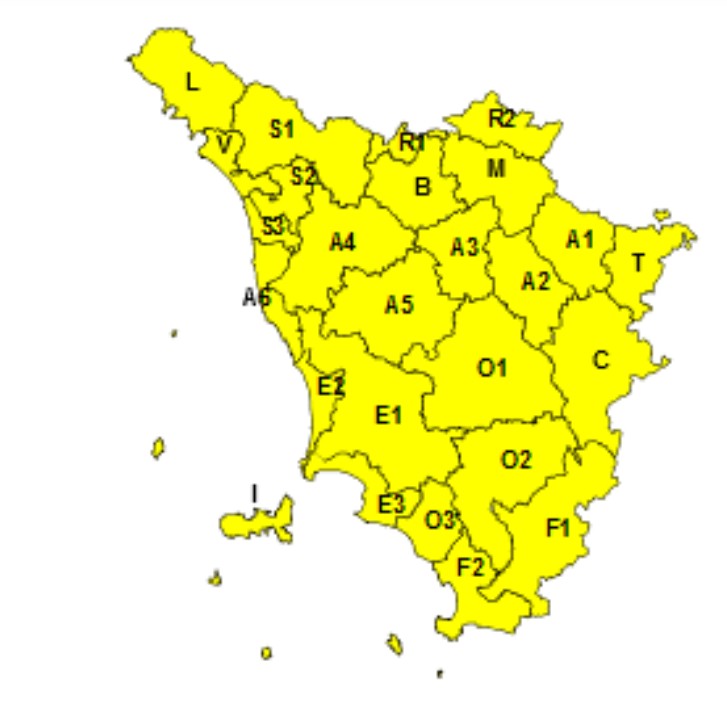 allerta meteo toscana 28 gennaio