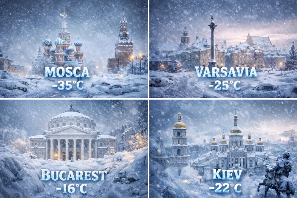 allerta neve gelo mosca varsavia bucarest kiev
