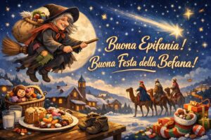 auguri epifania buona festa della befana 2026 immagini frasi