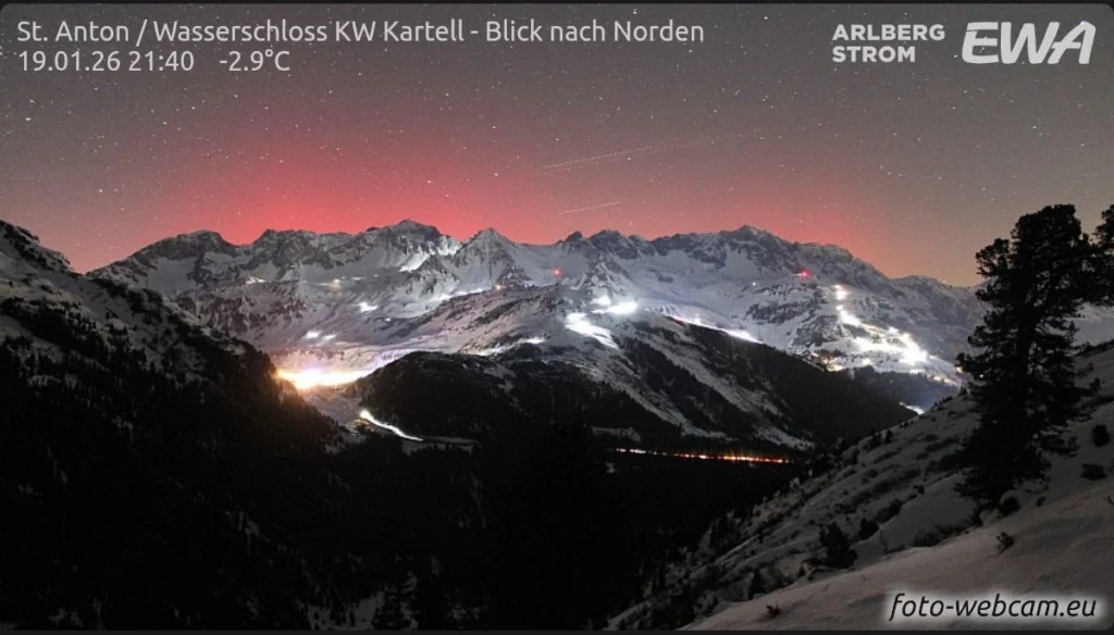 aurora boreale 19 gennaio