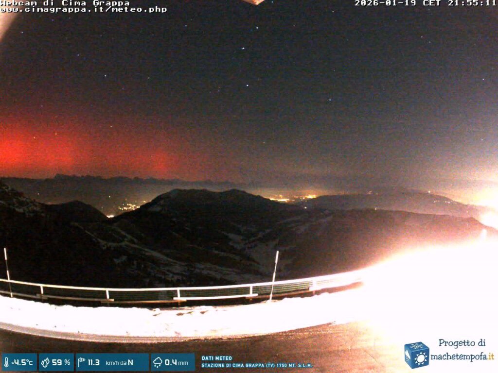 aurora boreale 19 gennaio