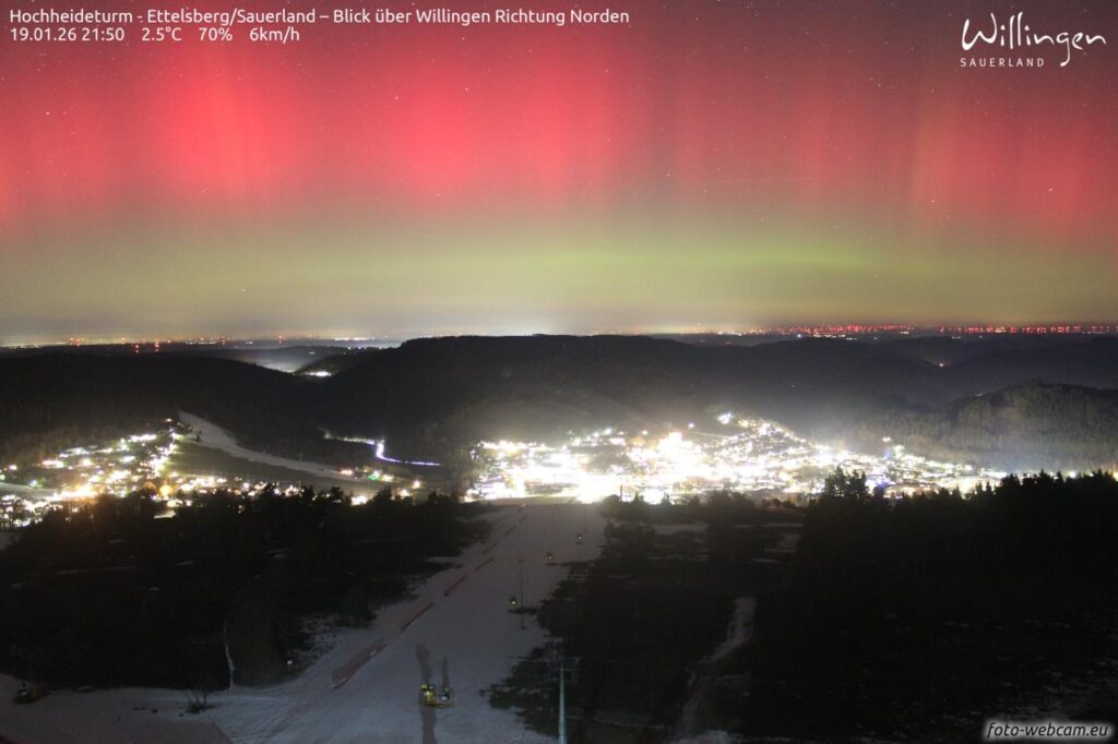 aurora boreale 19 gennaio