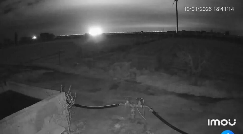 bagliore puglia 10 gennaio 2026