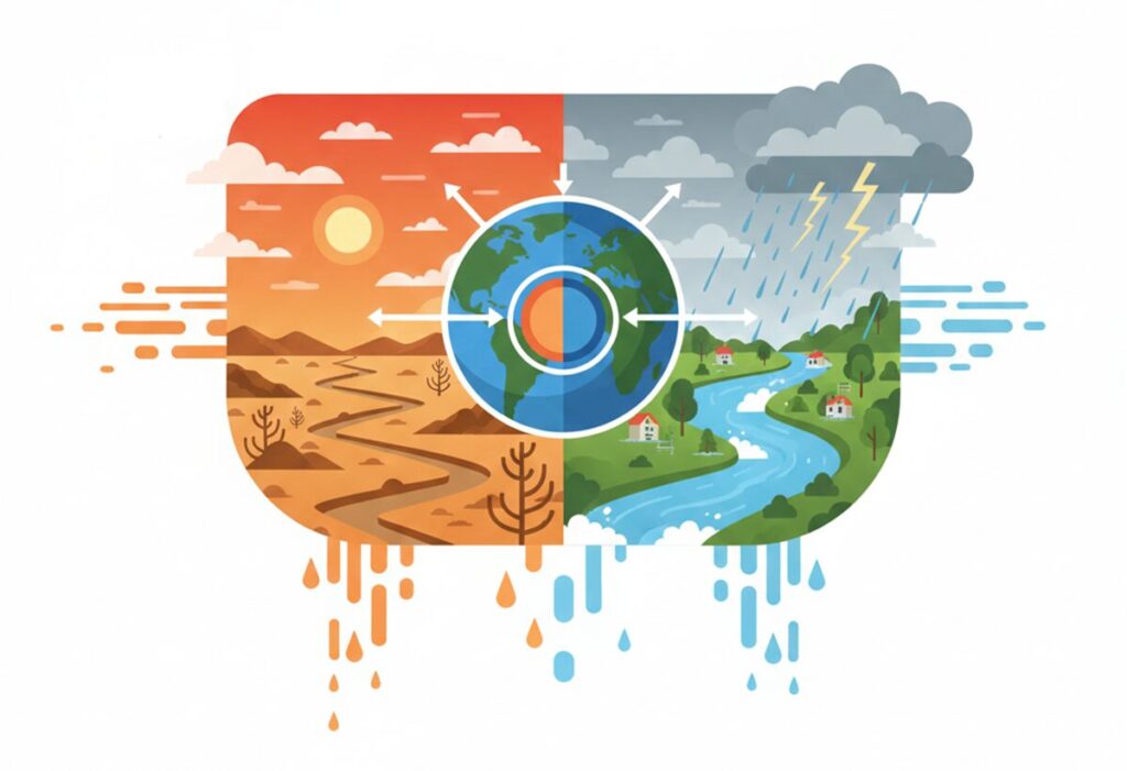 clima estremo siccità alluvioni