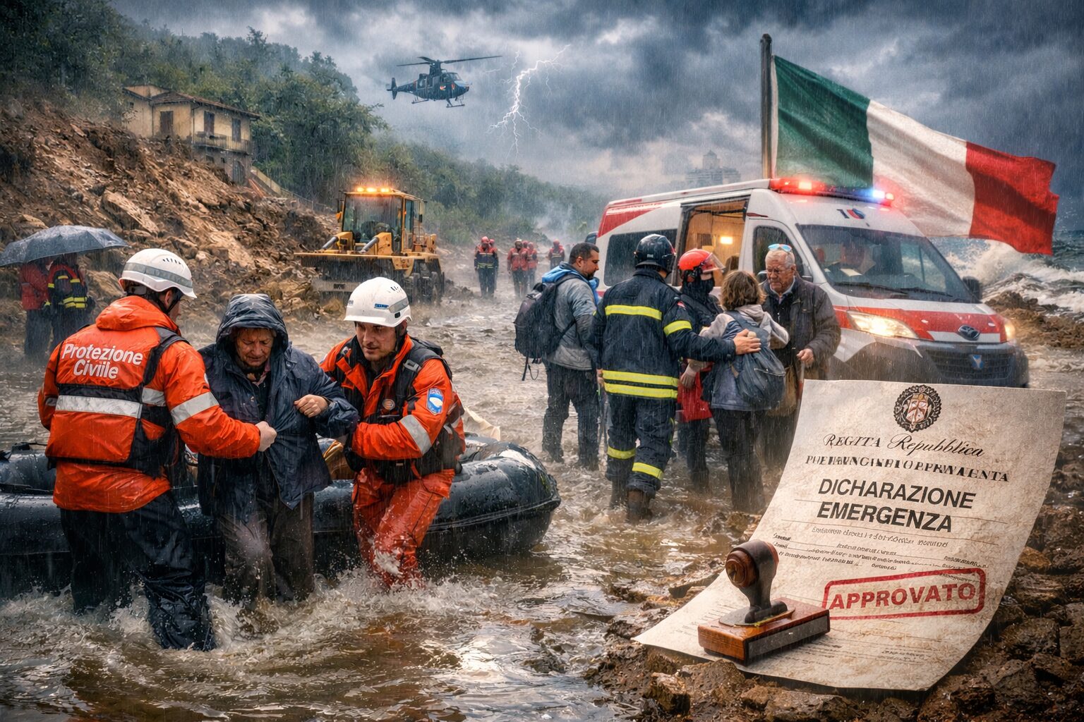 Maltempo, il governo dichiara lo "stato d'emergenza" da Nord a Sud. L ...