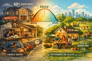 felicità e dimensioni casa