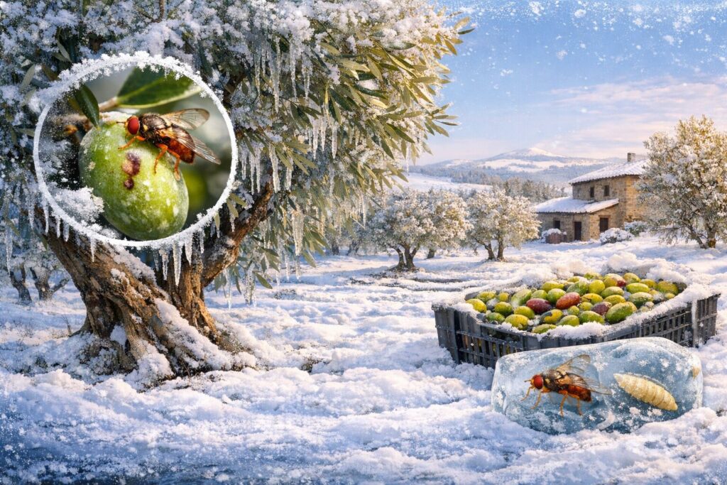 gelo neve ulivi toscana