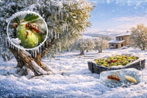 gelo neve ulivi toscana