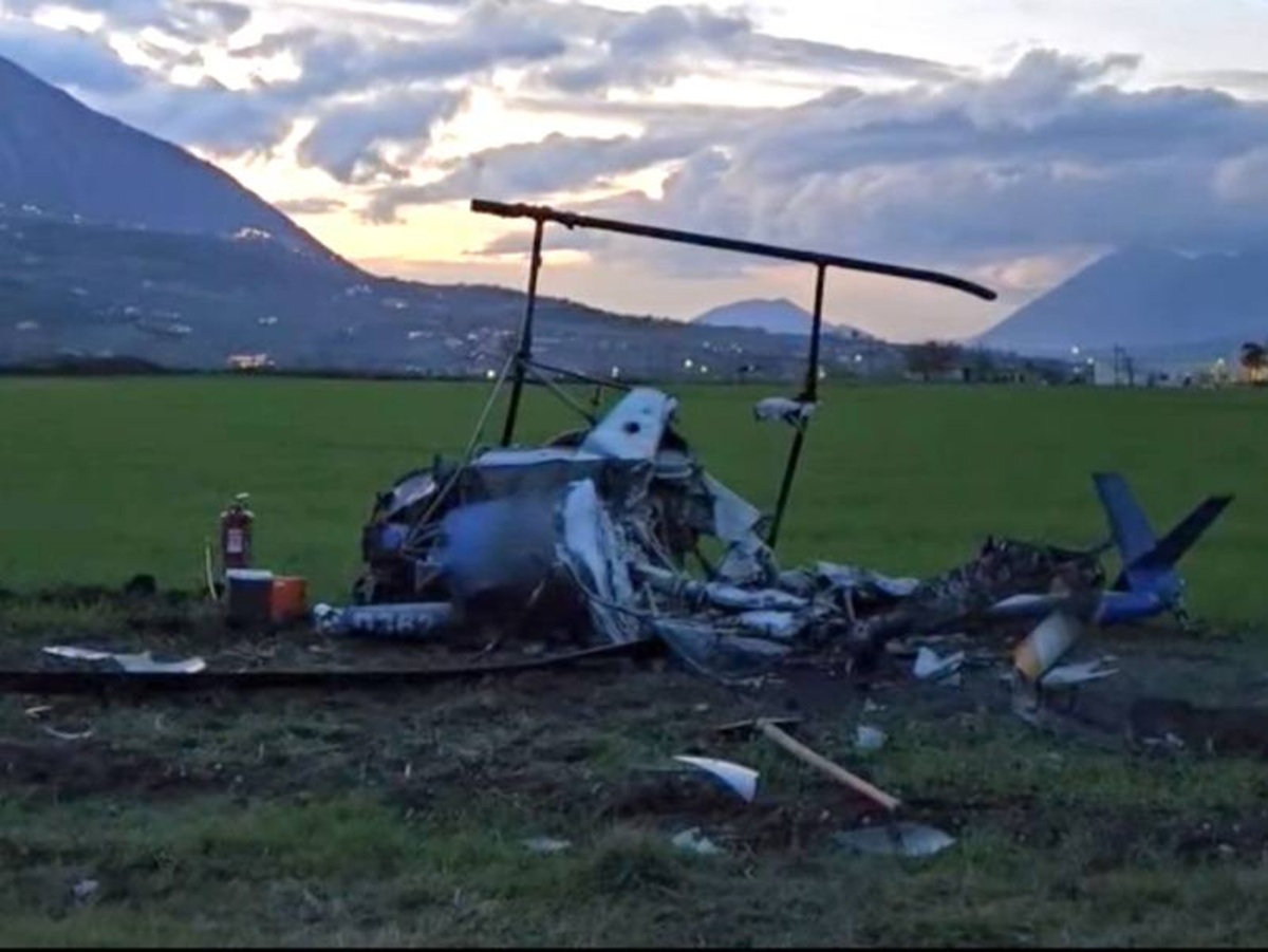 Precipita elicottero ultraleggero a Benevento: un morto ed un ferito grave