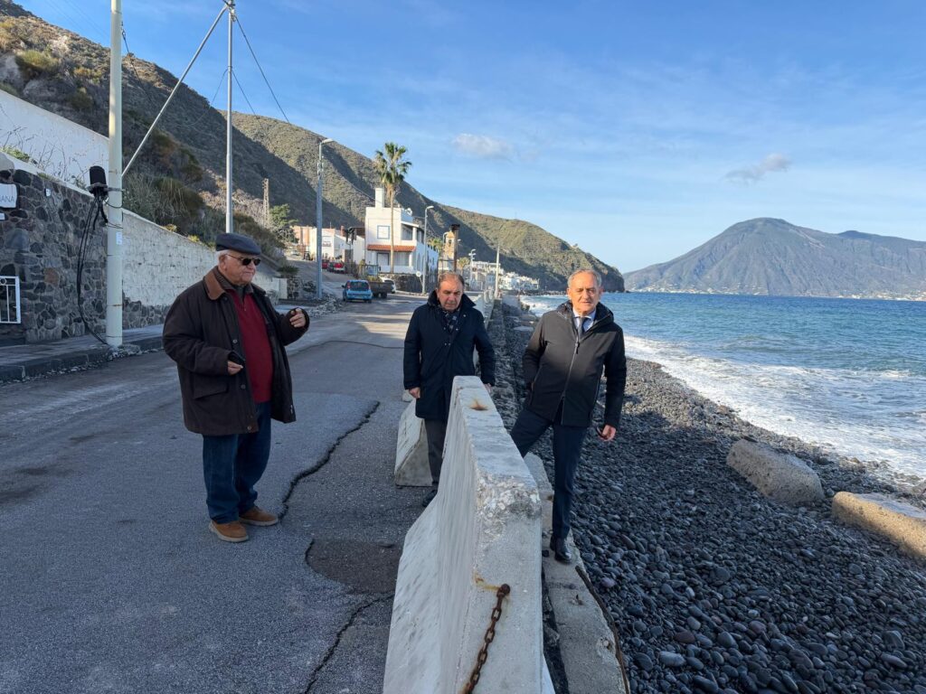mareggiate sopralluogo lipari