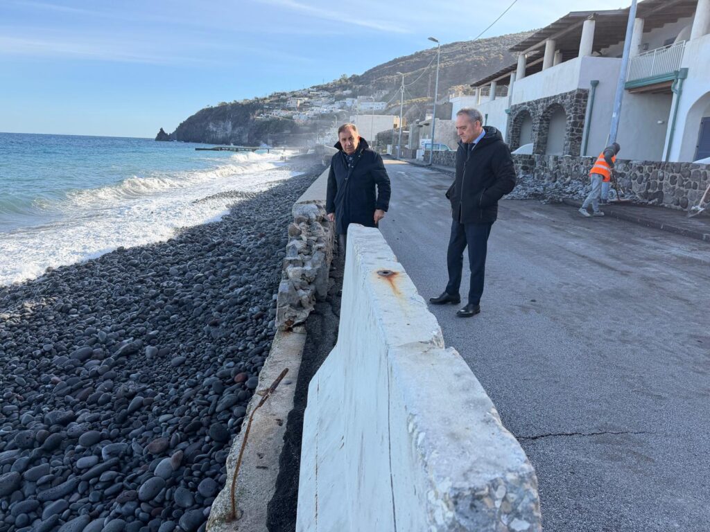 mareggiate sopralluogo lipari