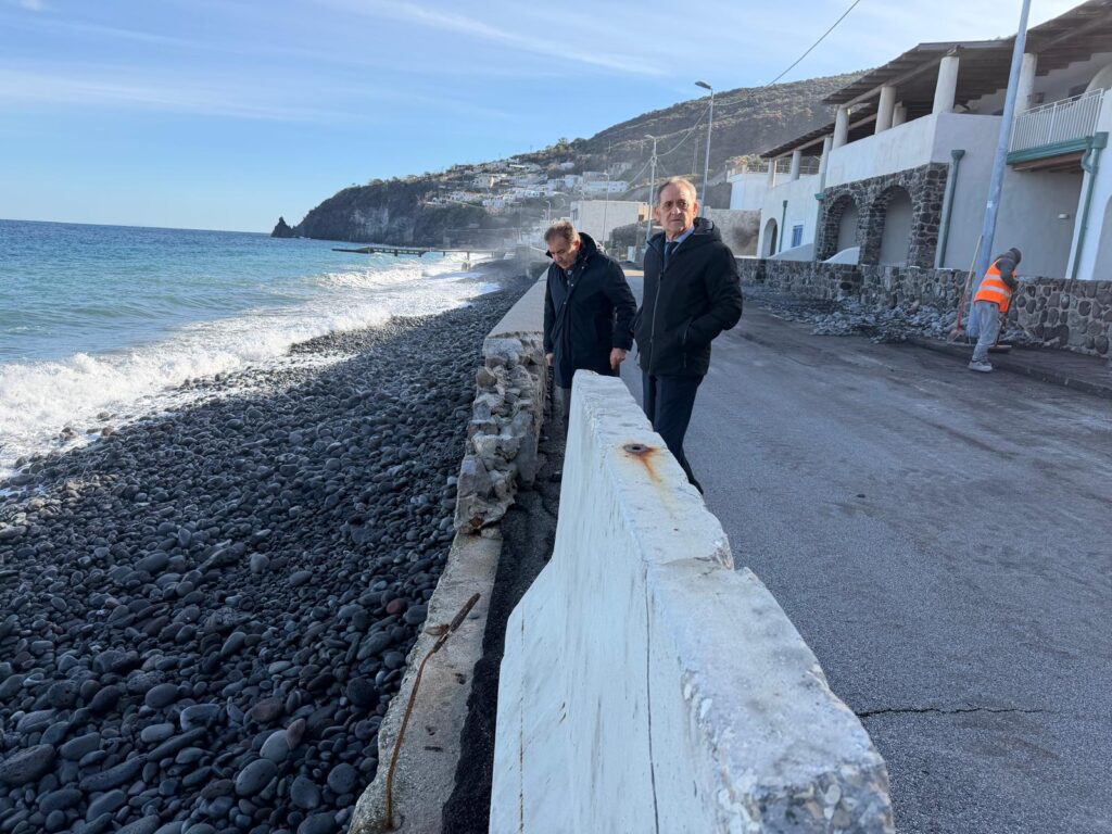 mareggiate sopralluogo lipari