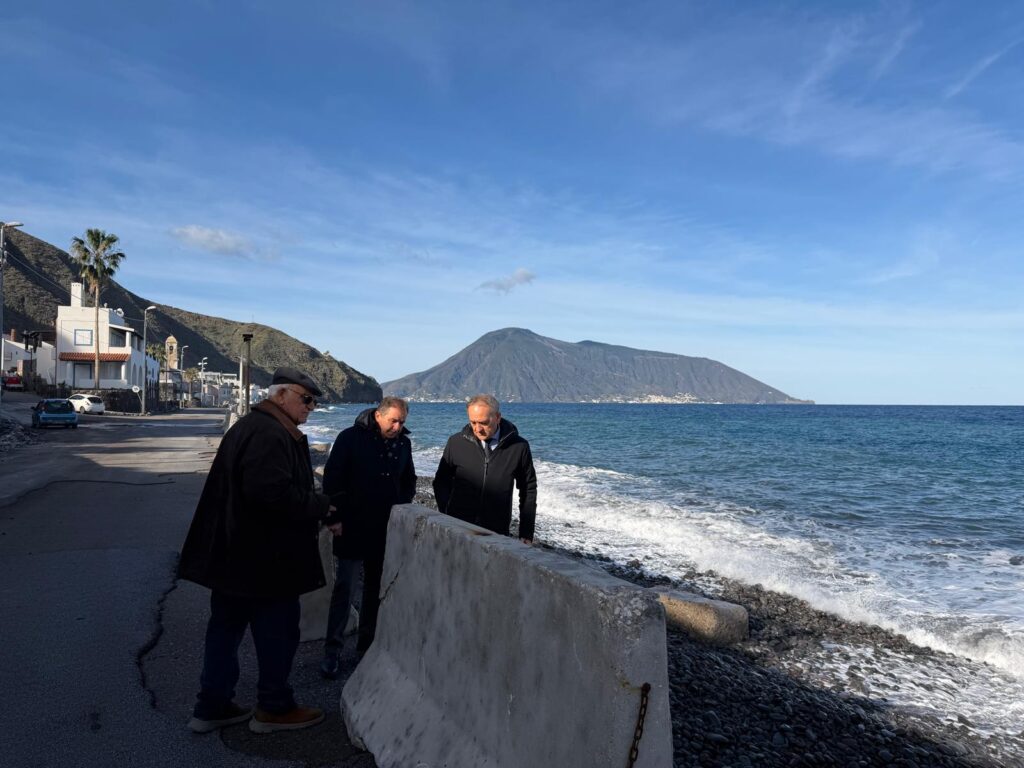 mareggiate sopralluogo lipari