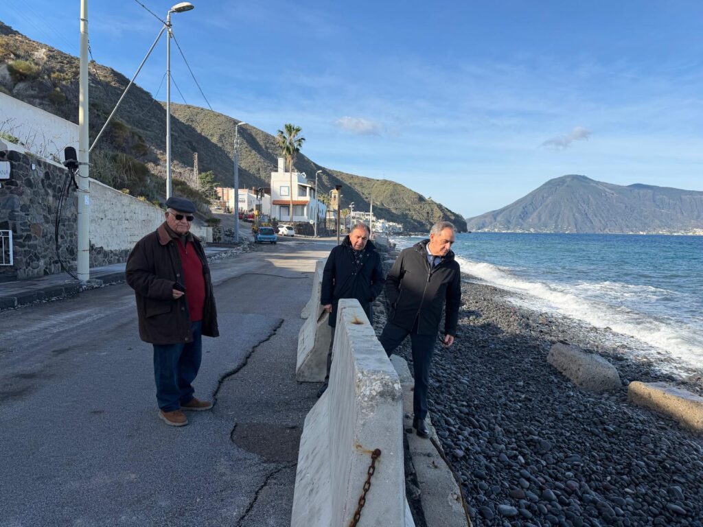 mareggiate sopralluogo lipari