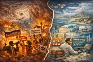 mega ciclone harry cambiamento climatico catastrofisti