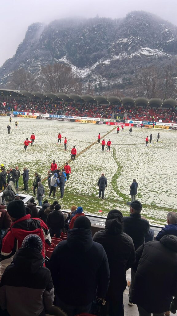 neve bolzano stadio sudtirol padova