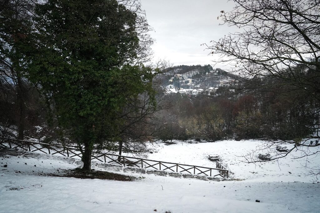 Neve sulla collina di Torino
