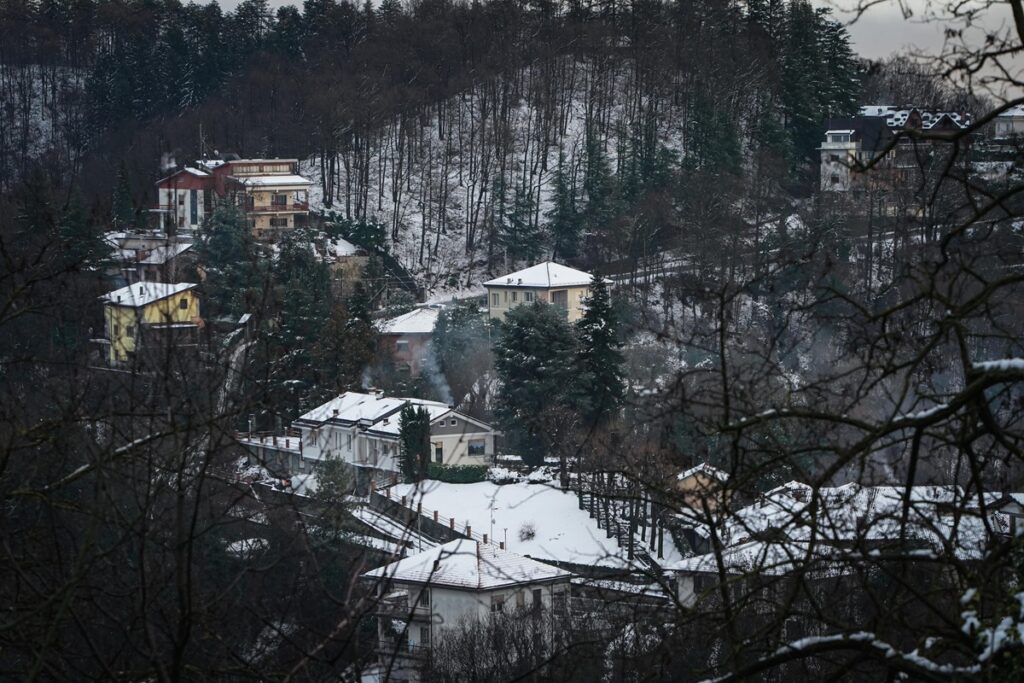 Neve sulla collina di Torino