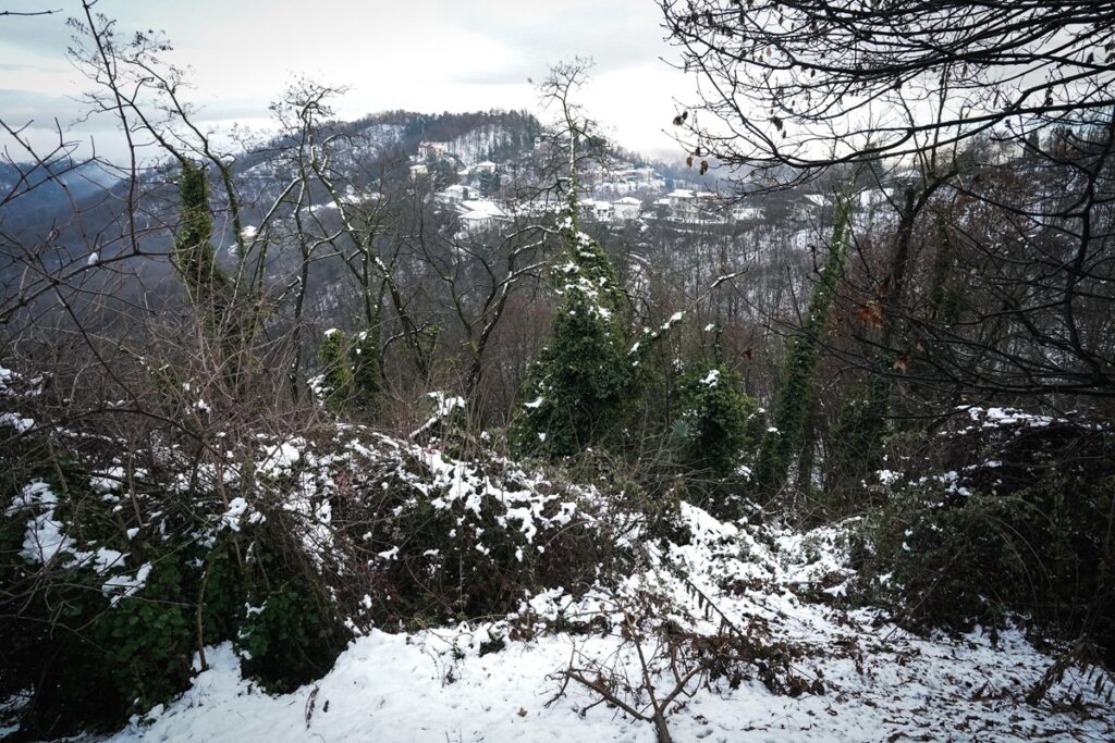 Neve sulla collina di Torino