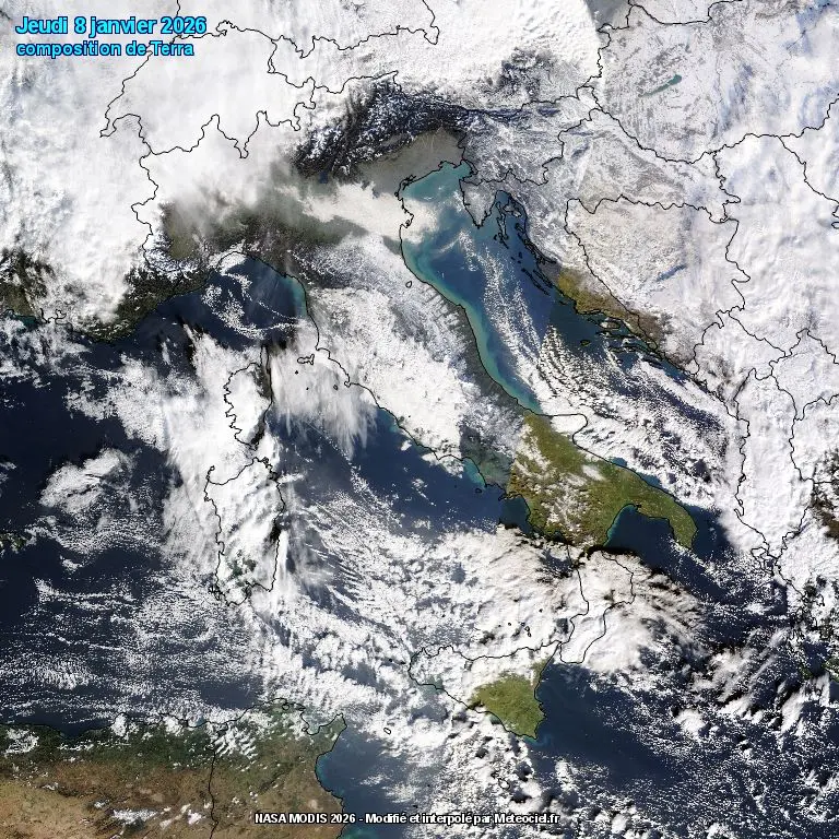 neve italia 8 gennaio 2026