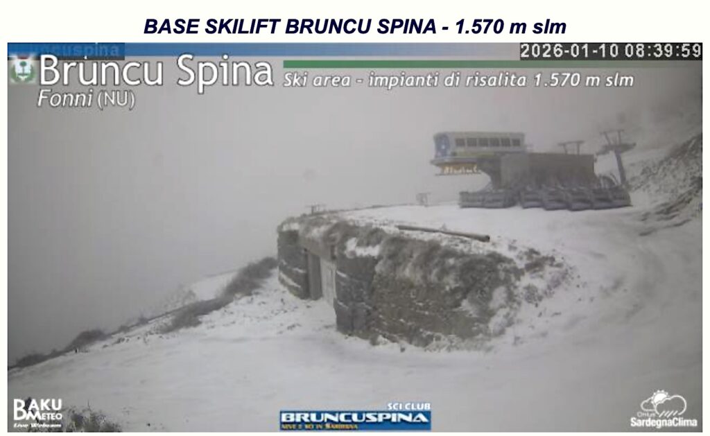 neve oggi sardegna