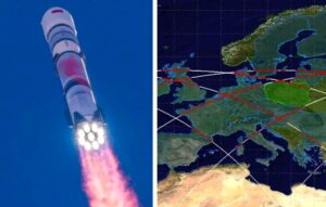 schianto razzo cinese