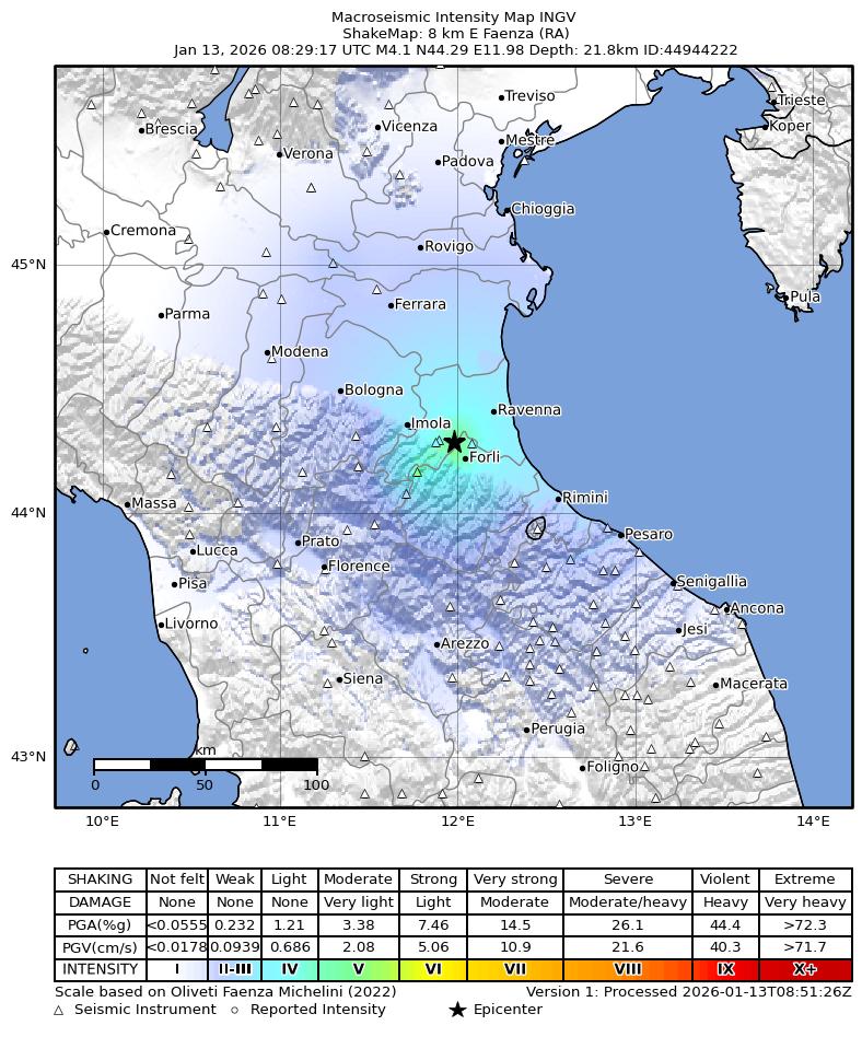 secondo terremoto emilia romagna oggi