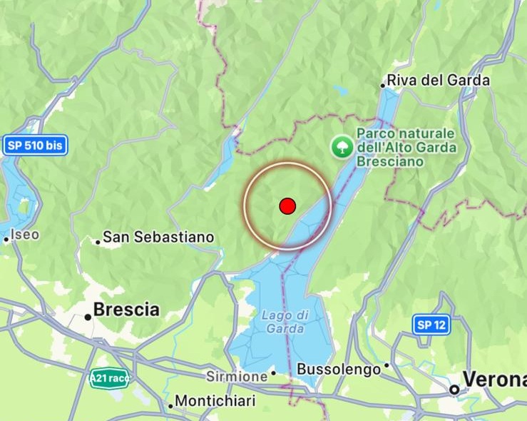 terremoto gargnano lombardia
