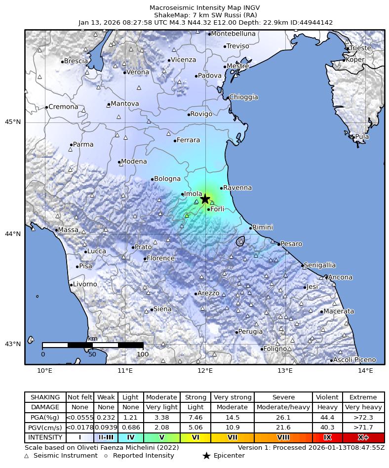 terremoto oggi emilia romagna