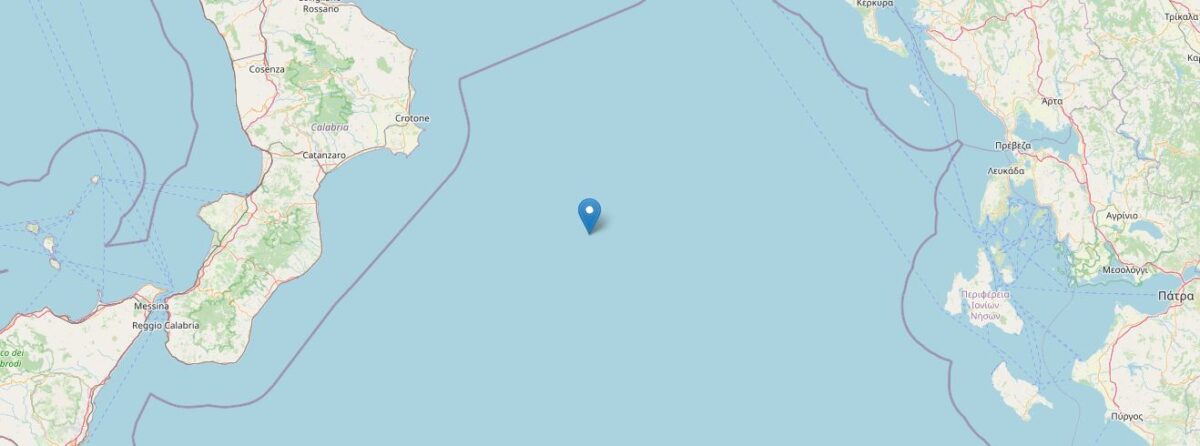 Nuovo terremoto al largo della costa ionica della Calabria | DATI e MAPPE