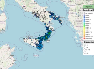 terremoto oggi sicilia calabria malta