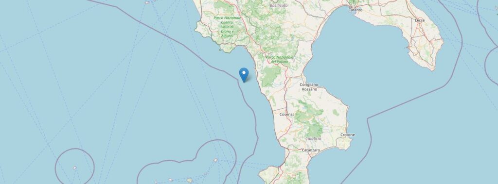terremoto oggi tirreno calabria cosenza