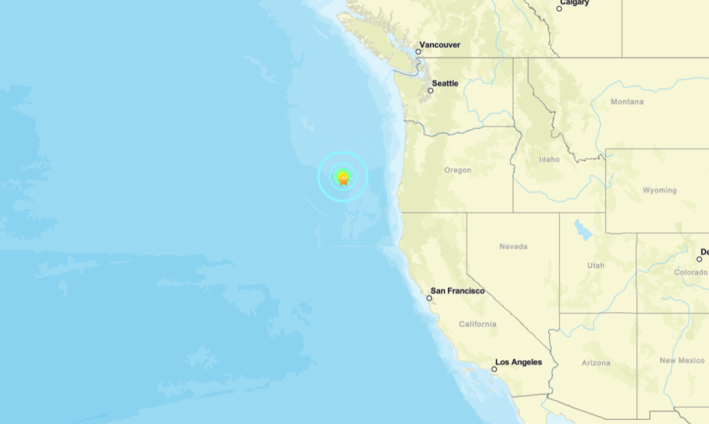 terremoto usa oregon