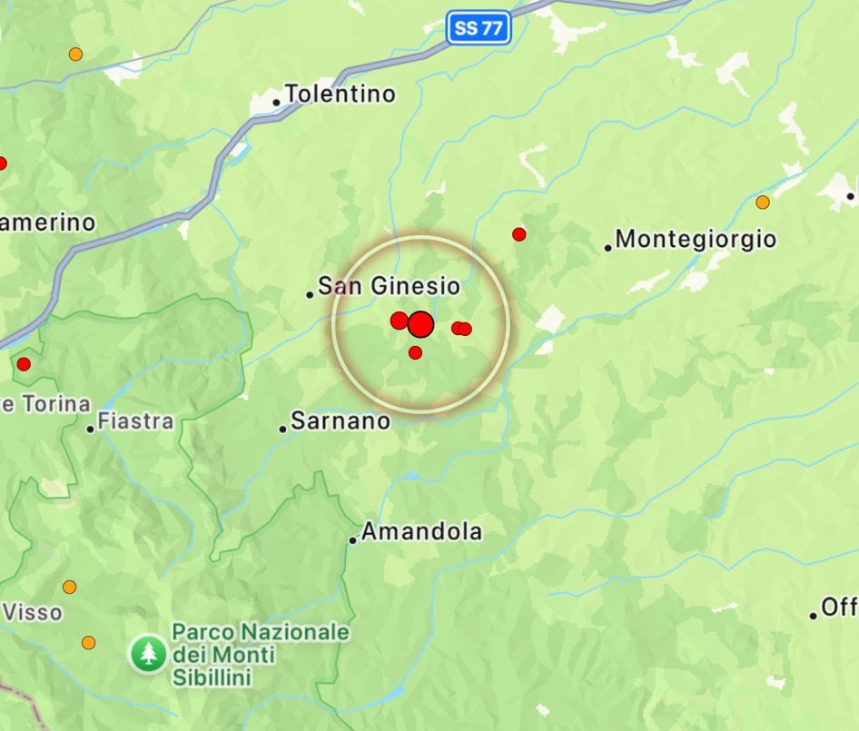 terremoto sant'angelo in pontano marche