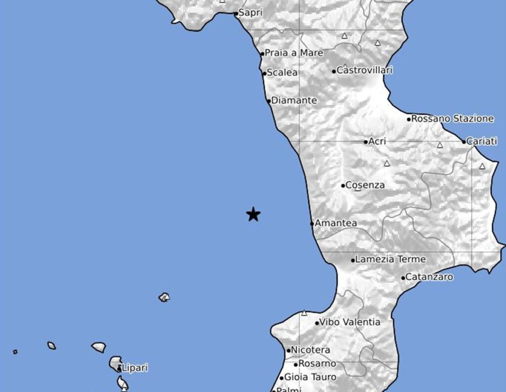 terremoto tirreno calabria cosentino