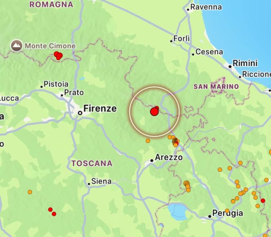 terremoto toscana-emilia romagna