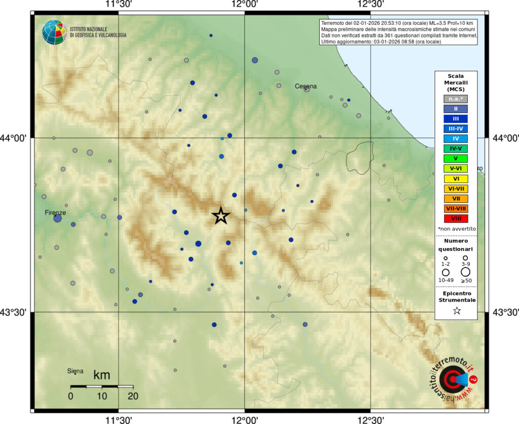 terremoto verghereto