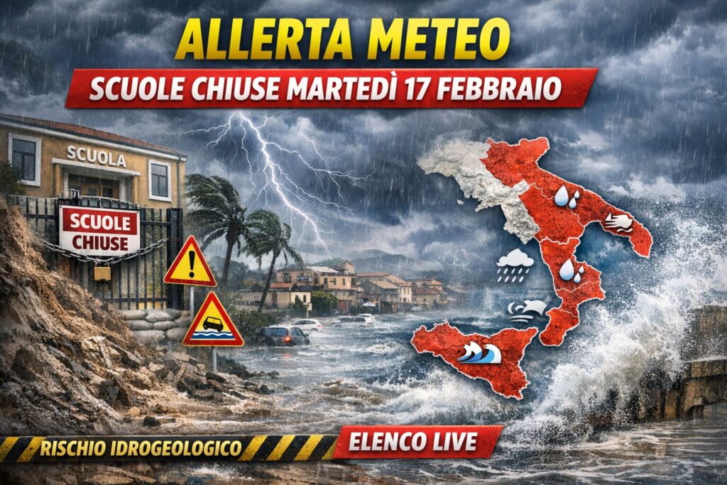 Allerta Meteo scuole chiuse