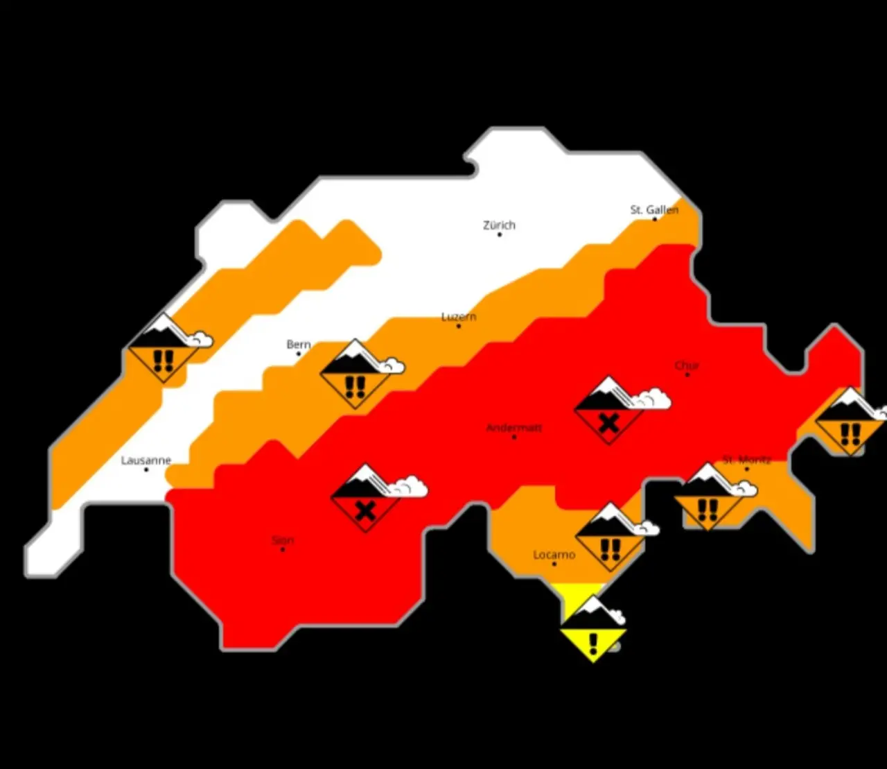 Allerta valanghe Svizzera 