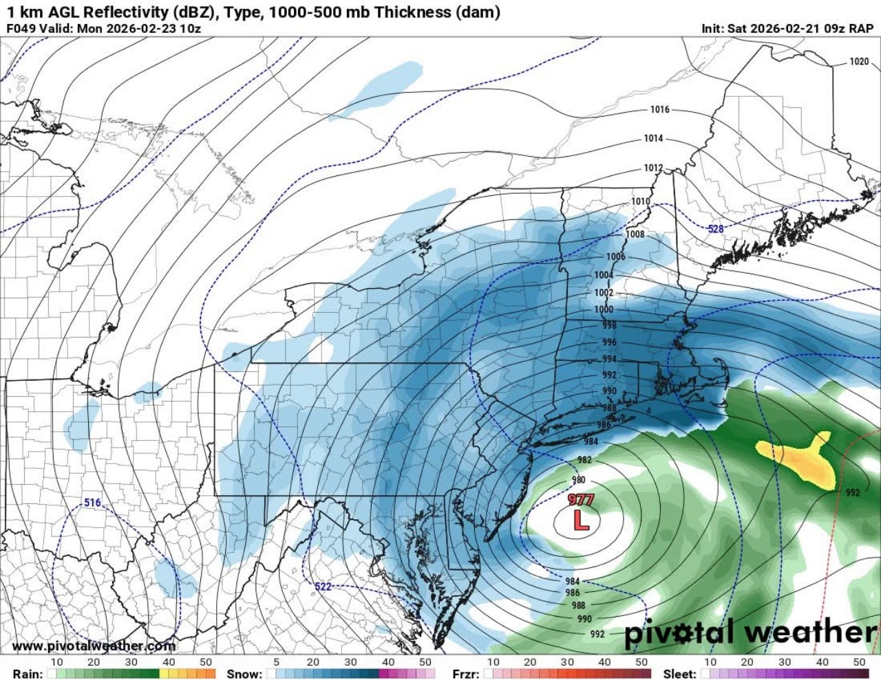 Blizzard warning USA