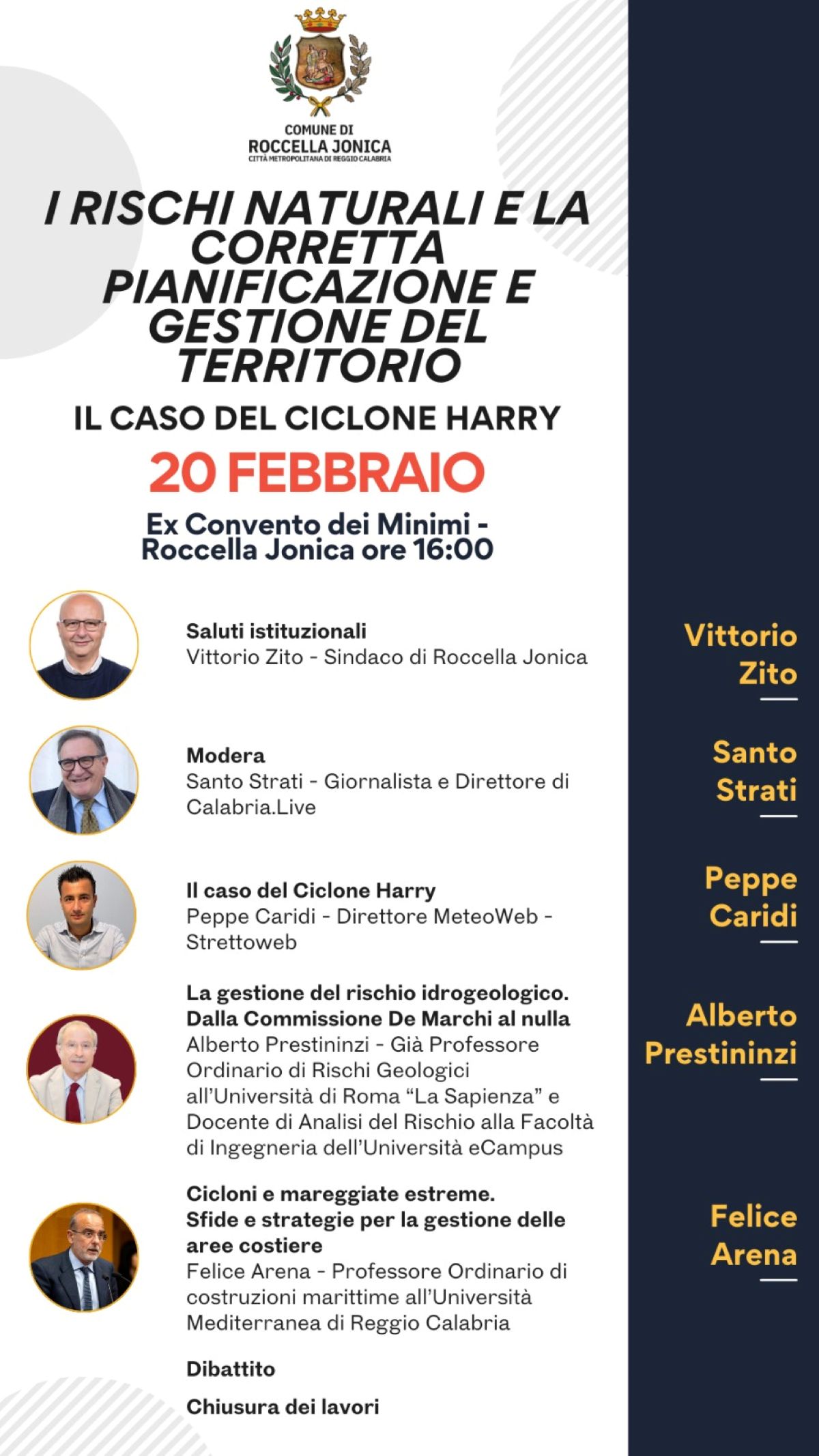 Convegno Ciclone Harry