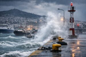 Forte mareggiata Grecia