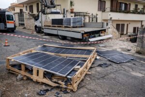 Incidente pannelli fotovoltaici