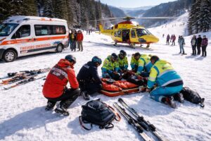 Malore piste sci