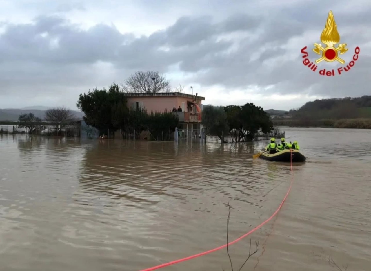 Maltempo Lazio vigili del fuoco
